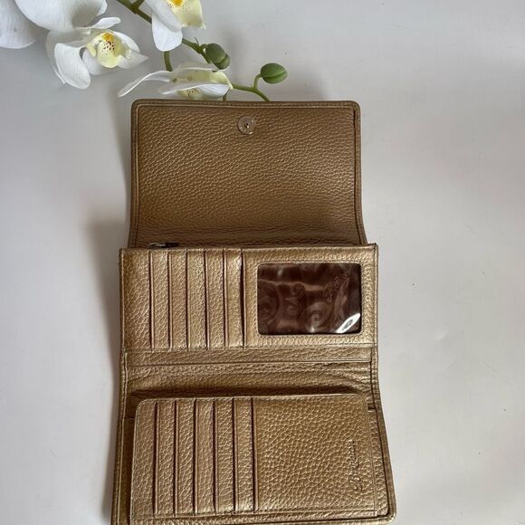 Elegant Brighton Deep Gold Women's Clutch Wallet - Picture 8 of 12